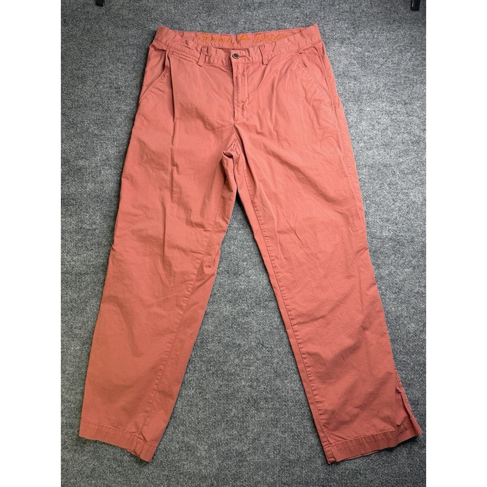 Tommy Bahama Men's Pants 32x30 Coral Orange Chino Cotton